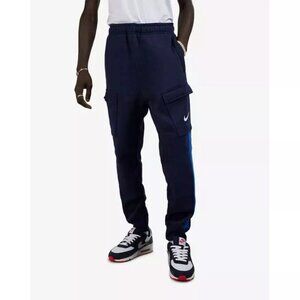 Nike Air Cargo Fleece Pants Obsidian Blue FN7693-451 - Men's Size XL